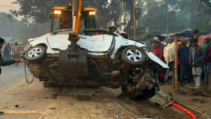 मधेपुरा में  एक दर्दनाक सड़क हादसे में चार लोगों की मौके पर ही मौत