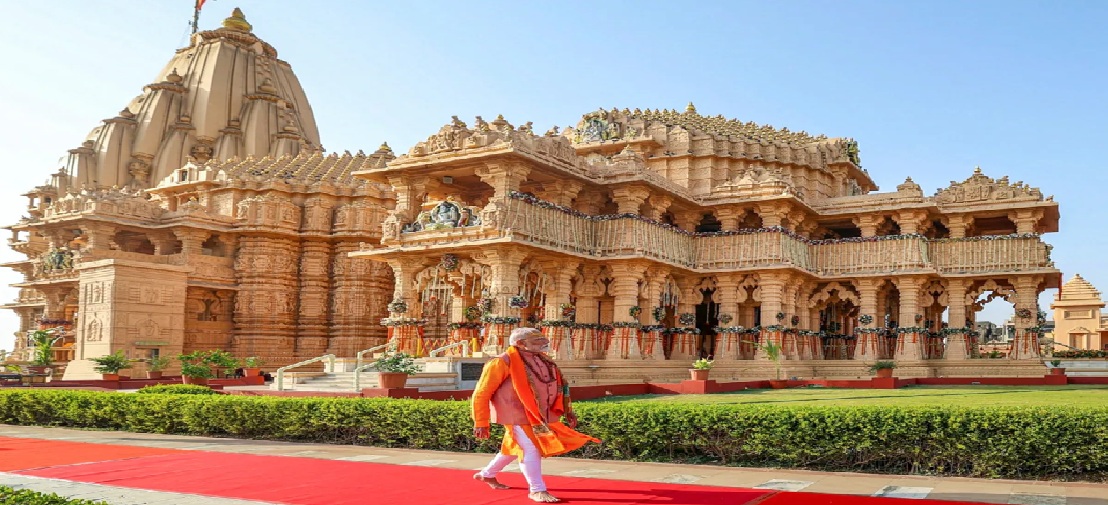 सोमनाथ में पीएम मोदी: मंदिर में 72 घंटों का ओंकार जाप , शौर्य यात्रा में लेंगे भाग …………