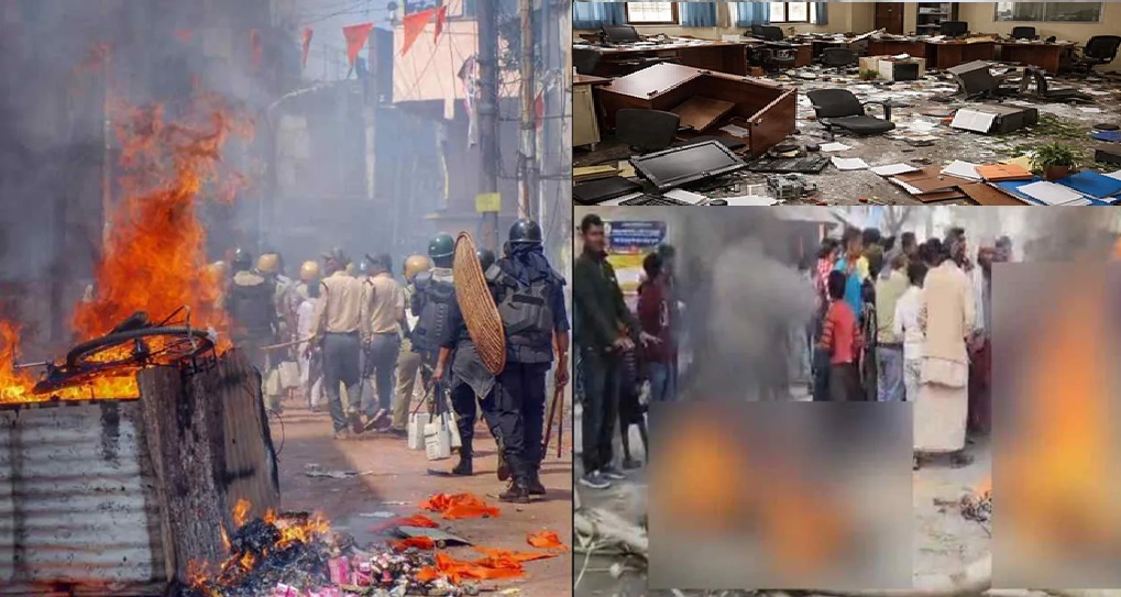 पश्चिम बंगाल में SIR के खिलाफ हिंसक प्रदर्शन…………..