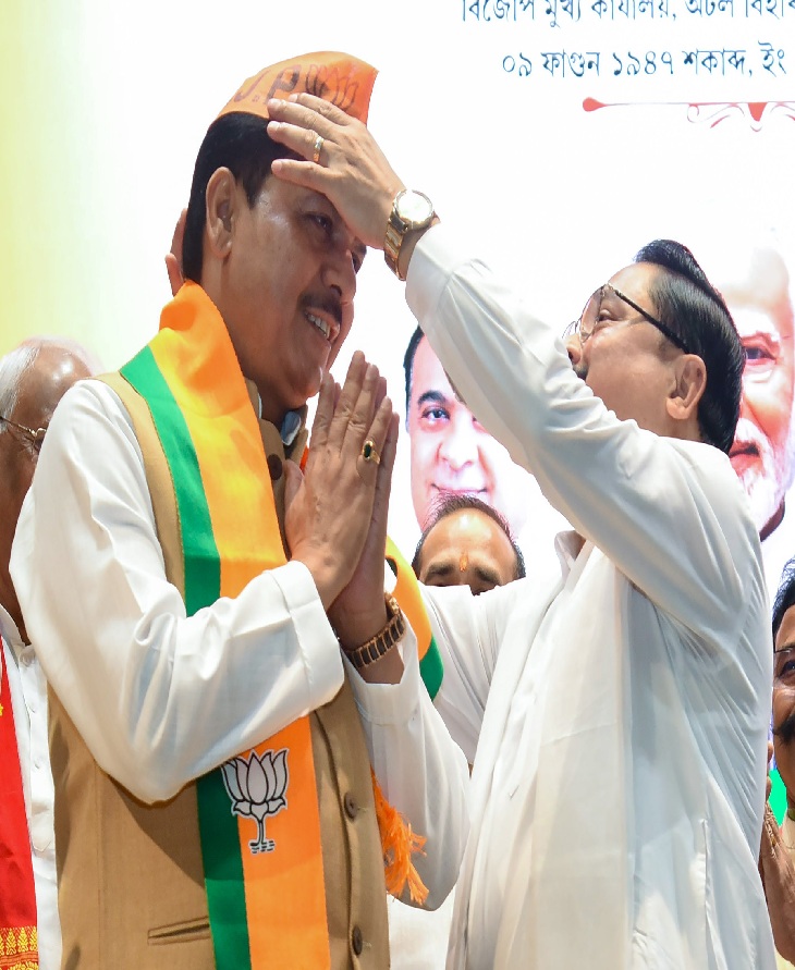 भाजपा के हुए असम कांग्रेस के पूर्व अध्यक्ष भूपेन बोरा……………..