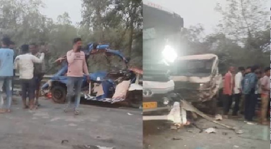 भागलपुर में NH-31 पर भीषण सड़क हादसा ,4 की मौत