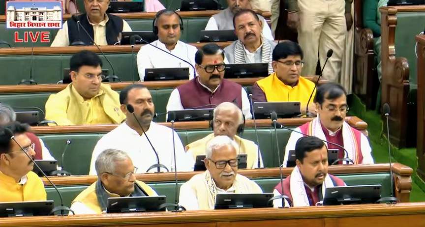 BJP अध्यक्ष नितिन नवीन के बिहार विधानसभा पहुंचते ही लगे भारत माता के जयकारा