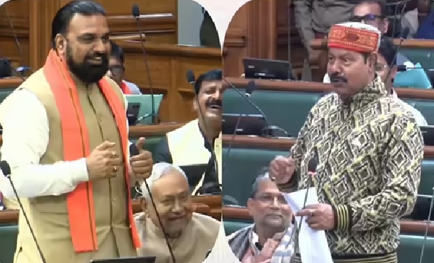 विधानसभा में एक दूसरे पर चुटकी……….