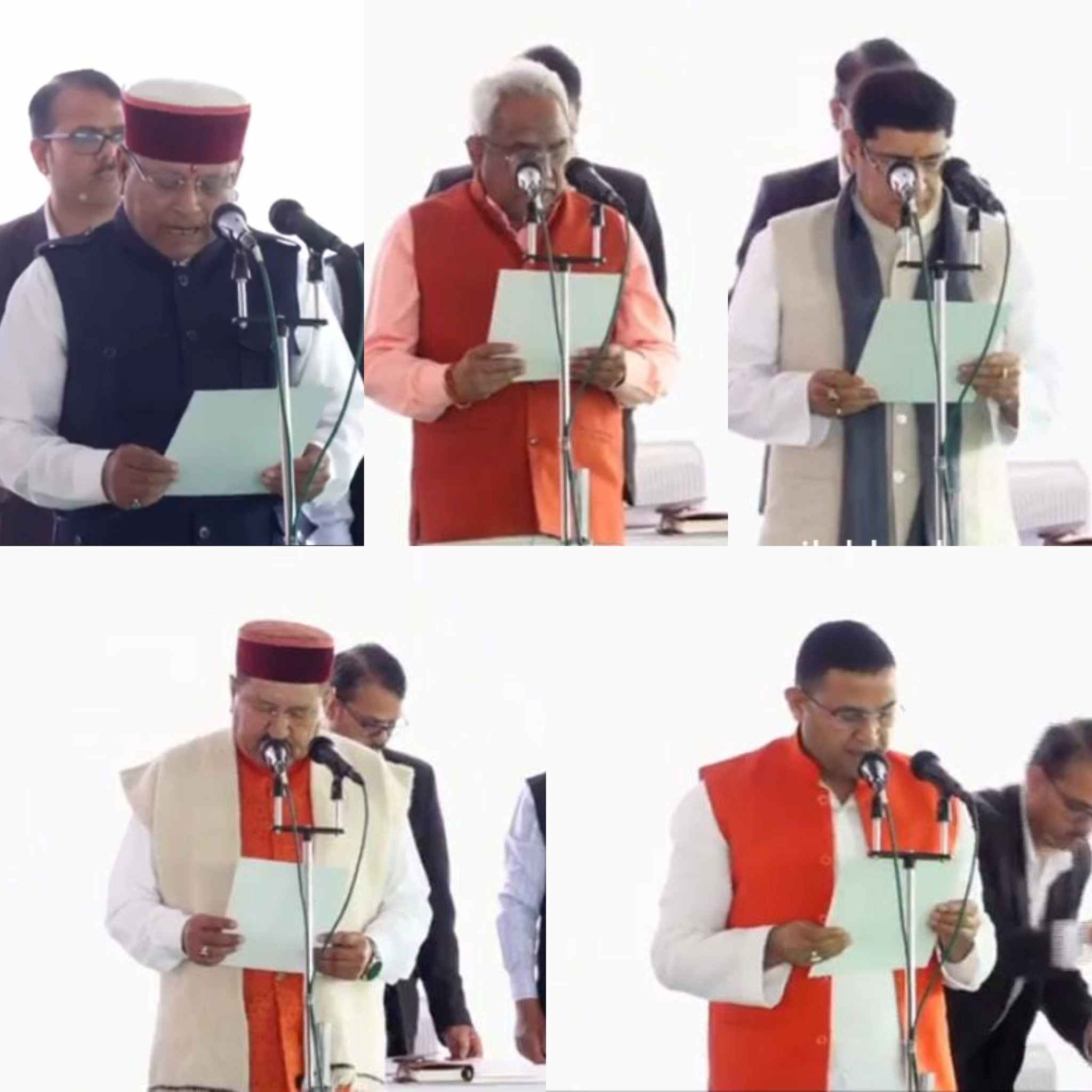 धामी कैबिनेट का हुआ विस्तार, पांच मंत्रियों ने ली शपथ…………