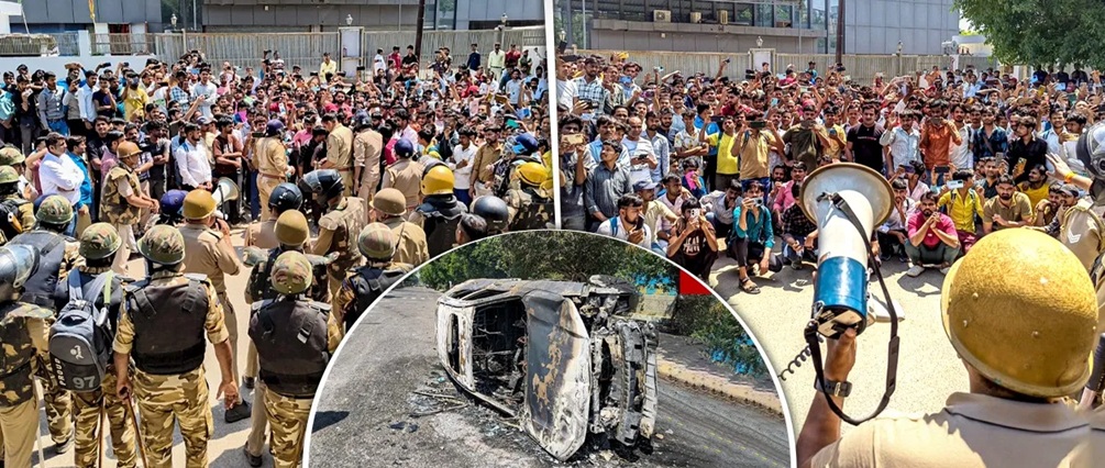 गुरुग्राम से उठी चिंगारी, नोएडा में गोलीकांड के बाद भड़की, बुलंदशहर तक आंच…