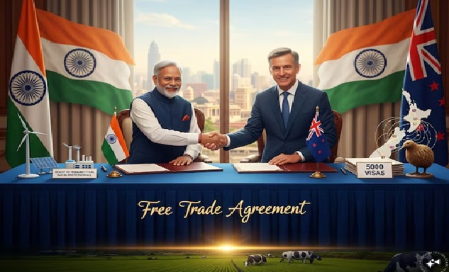 भारत-न्यूजीलैंड के बीच व्यापार समझौता कल, डील में किसानों-व्यापारियों के लिए क्या ?