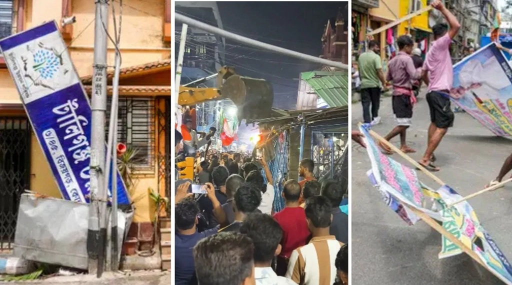 नतीजों के बाद बंगाल में कई जगह हिंसा, एक्शन में चुनाव आयोग……..