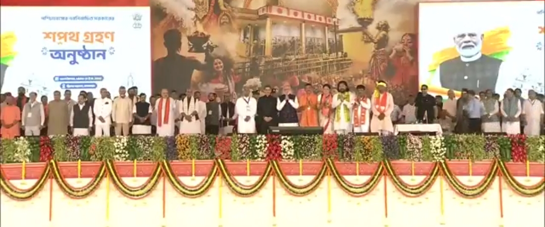 बंगाल में NDA ने दिखाई ताकत………….