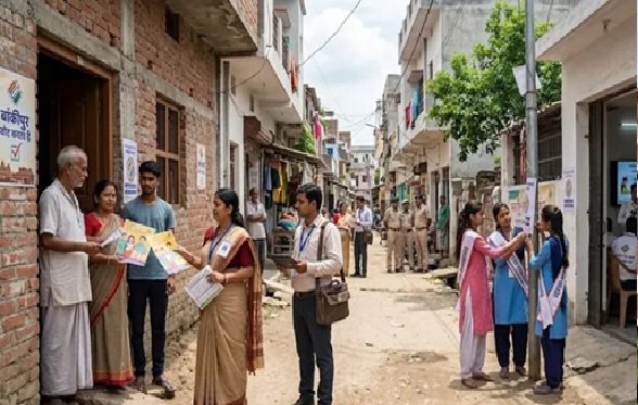 बांकीपुर उपचुनाव: मतदान प्रतिशत बढ़ाने को घर-घर जागरूकता अभियान