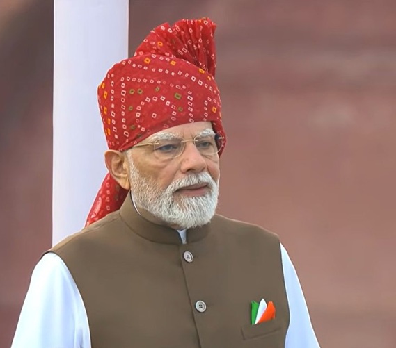 पीएम मोदी ने 15 अगस्त पर पहनी खूबसूरत ‘बंधेज’ पगड़ी